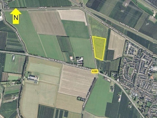 Luchtfoto opvang Schapendijk Krabbendijke